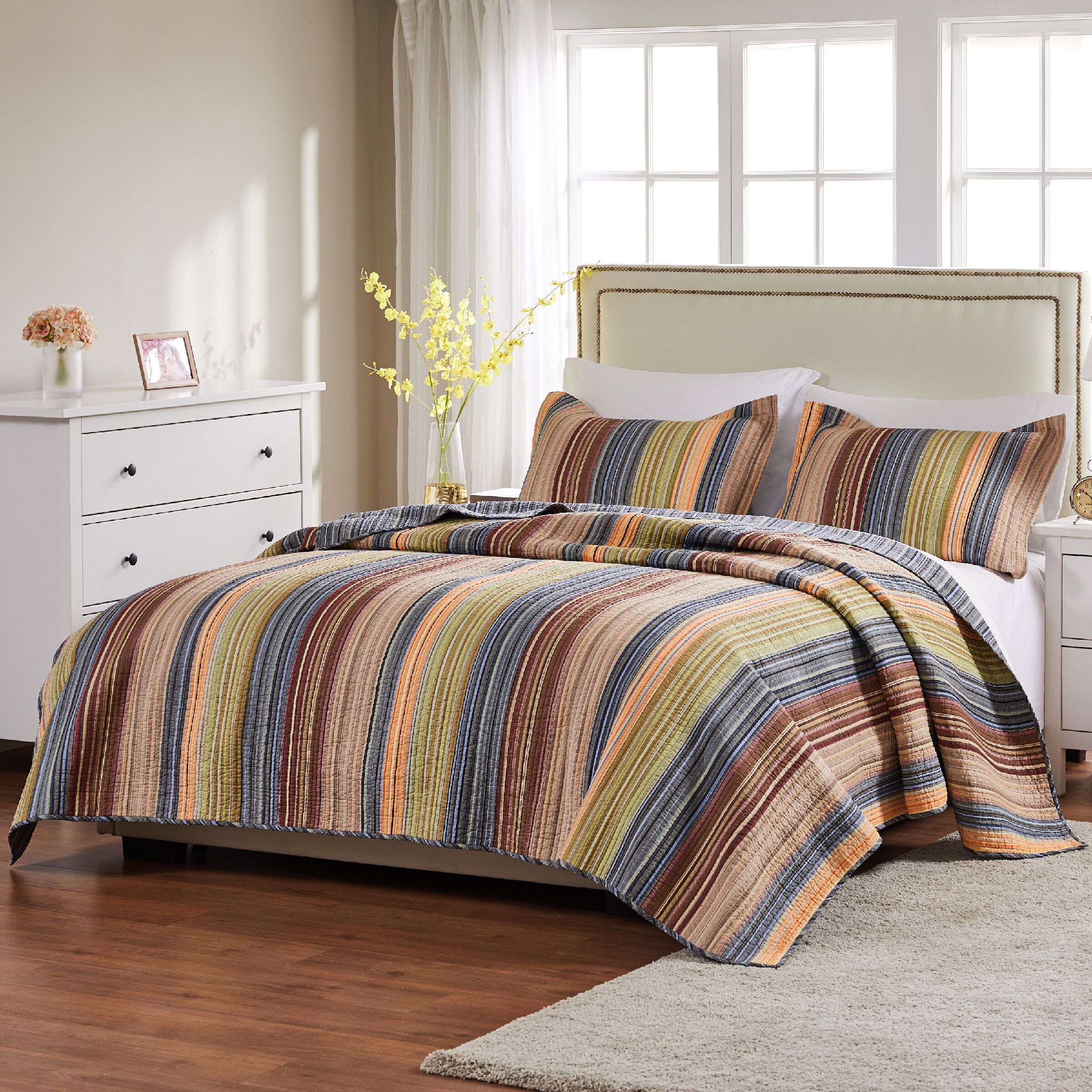 Katy Southwestern Lodge 100% Cotton Quilt Set, MULTI, hi-res image number 0