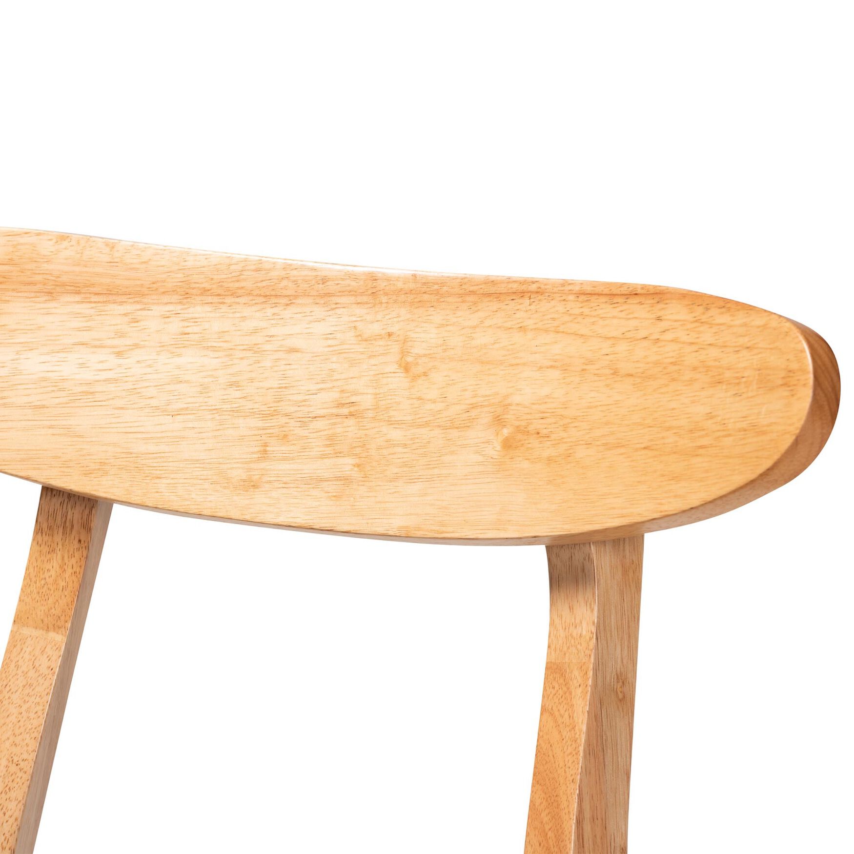 Ulyana Mid-Century Grey Fabric And Natural Brown Finished Wood 2-Piece Dining Chair Set, , alternate image number 3