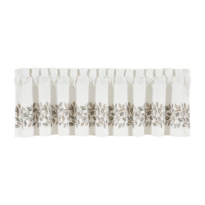 Laurel Window Straight Valance, WHITE, alternate image number 2