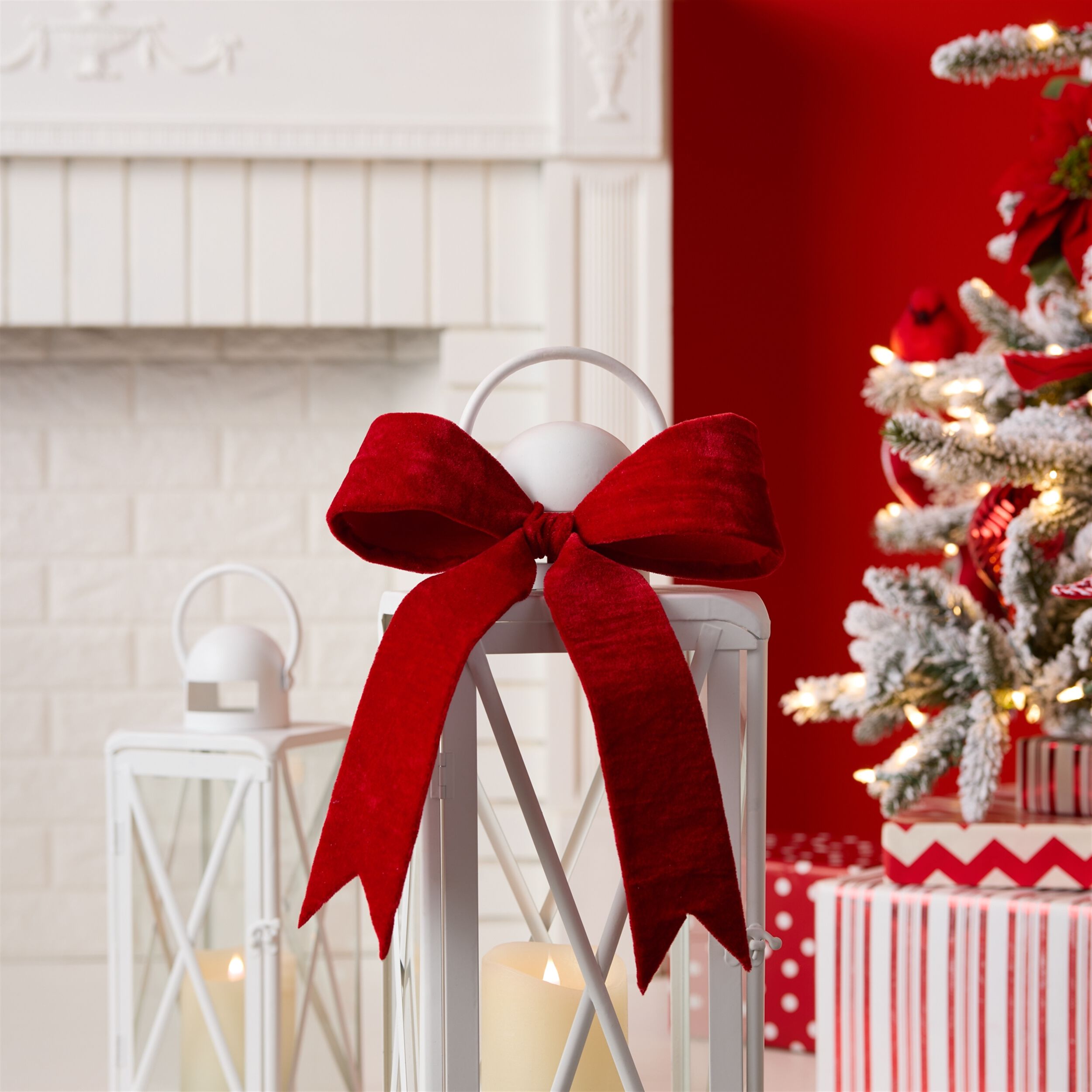 Red Wired Holiday Boy (Set of 2), RED, alternate image number 2