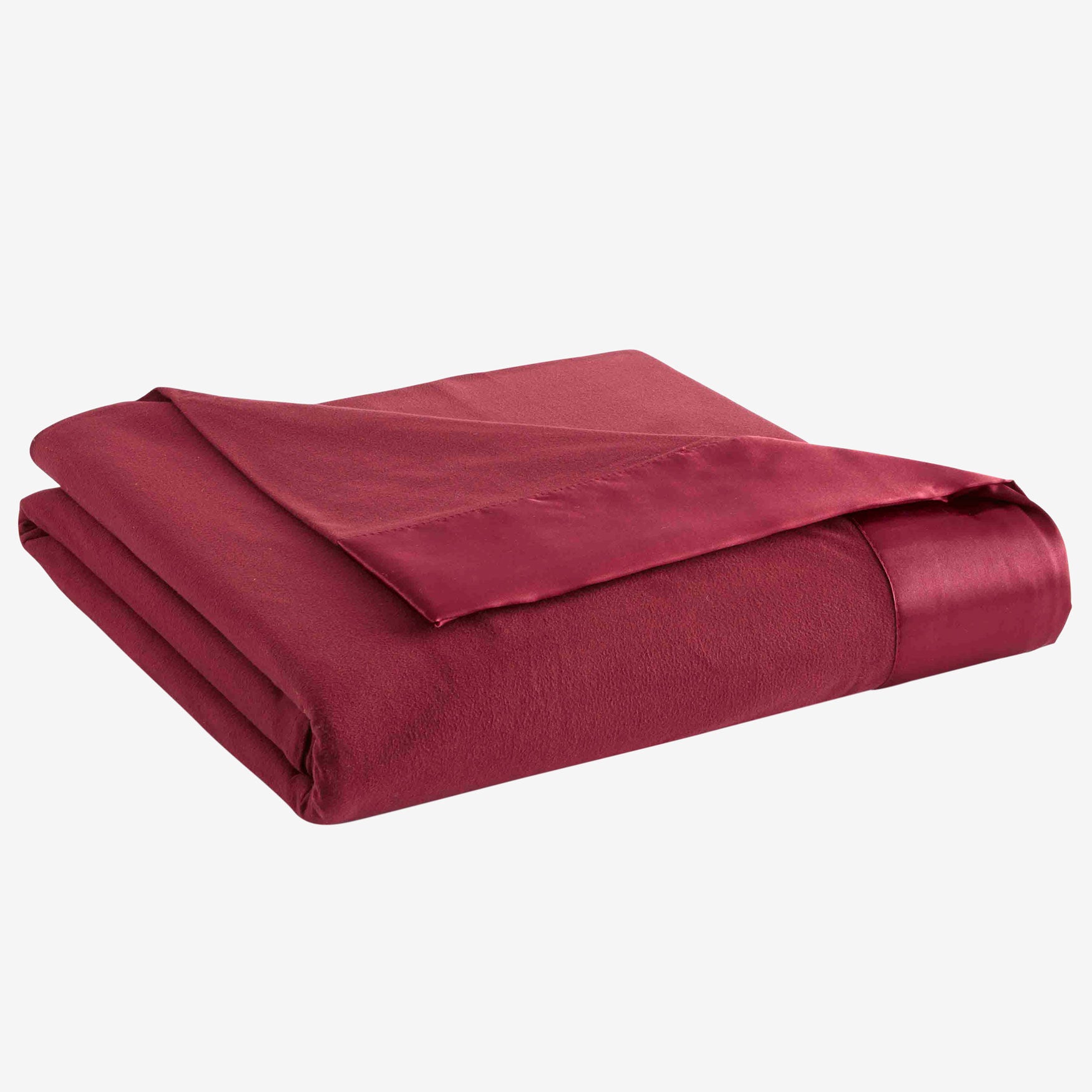 Micro Flannel&reg; All Seasons Lightweight Sheet Blanket, WINE, hi-res image number 0