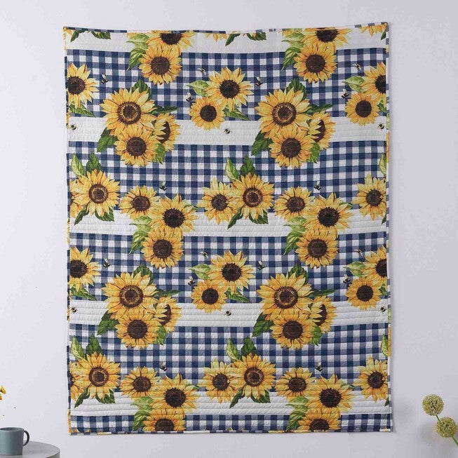Sunflower Gold Throw Blanket, , on-hover image number null