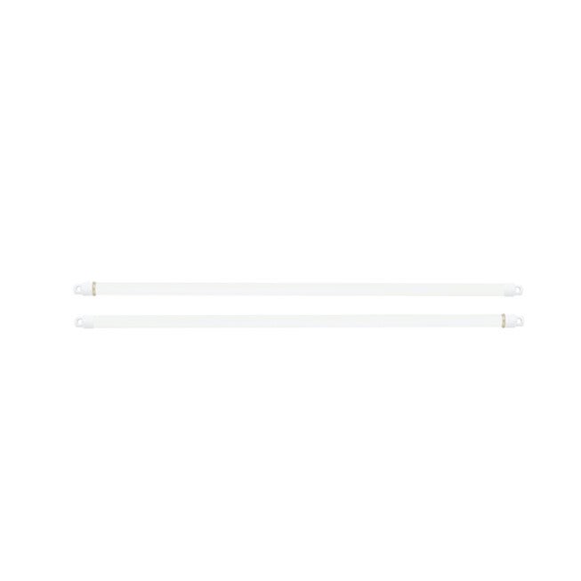 Fantasia Swivel End Sash Rod Set Of Two, WHITE, hi-res image number 0