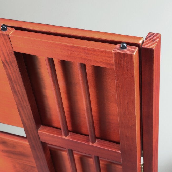 3-Shelf Folding Stackable Bookcase 27.5 inches Wide-Mahogany, , alternate image number null