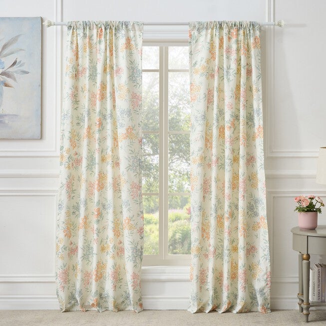 Greenland Home Fashions™ Chloe Window Curtain Panels, Set of 2, PASTEL, alternate image number 1