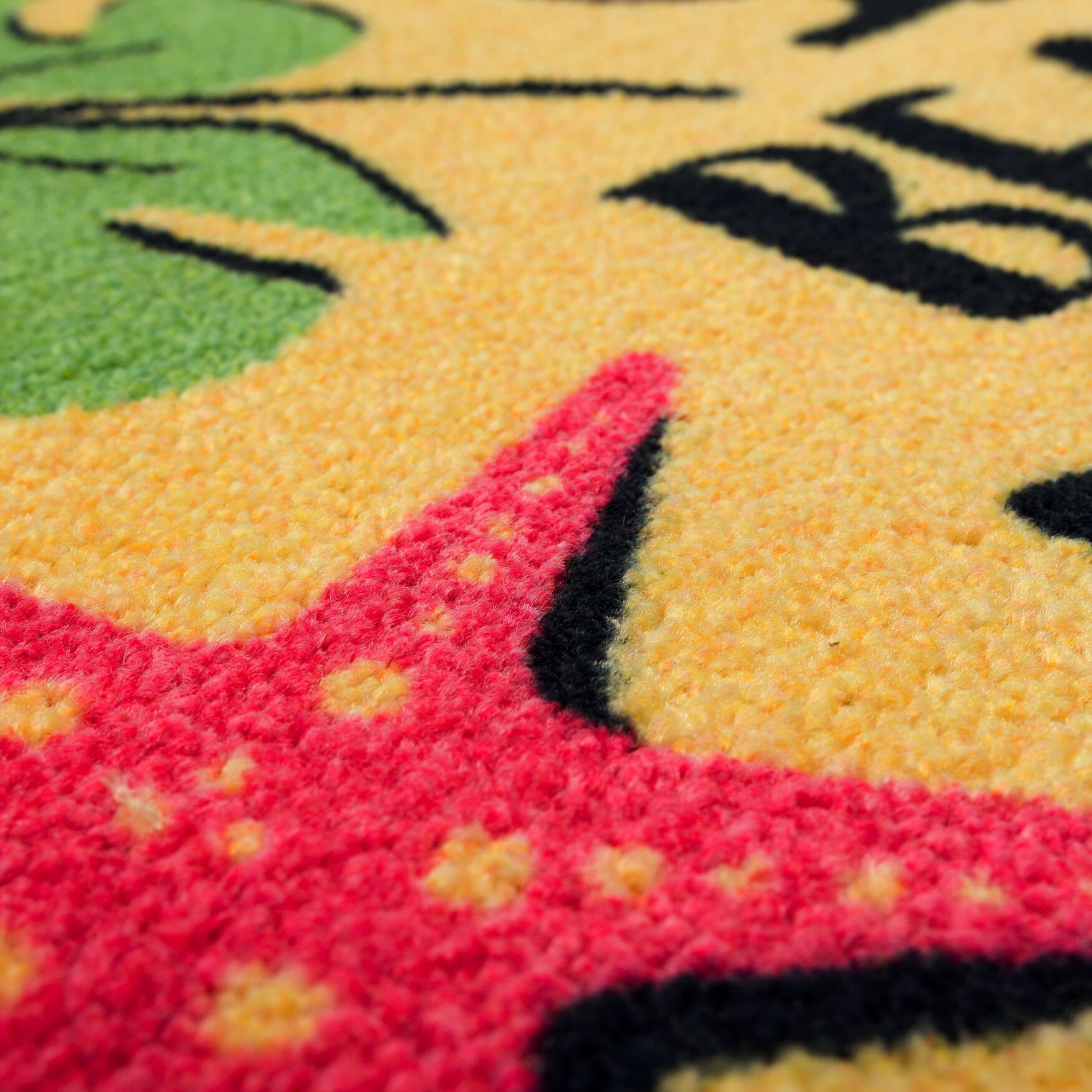 Beach Please Yellow Kitchen Rug, , alternate image number 3