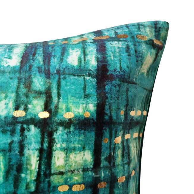 Edie@Home Velvet Rainforest Metallic Decorative Pillow Dec Pillow, , alternate image number 2