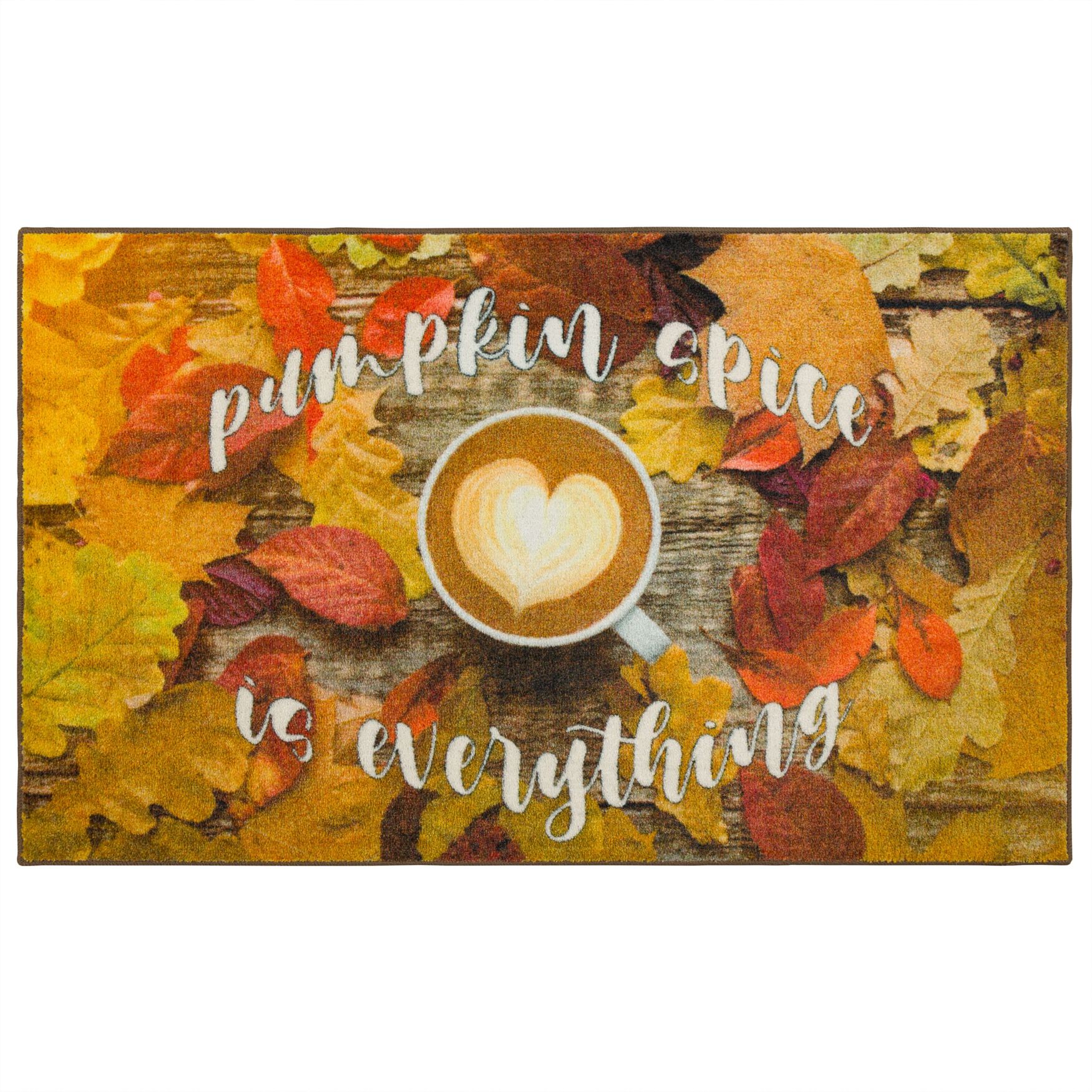 Pumpkin Spice Kitchen Rug, MULTI, hi-res image number 0