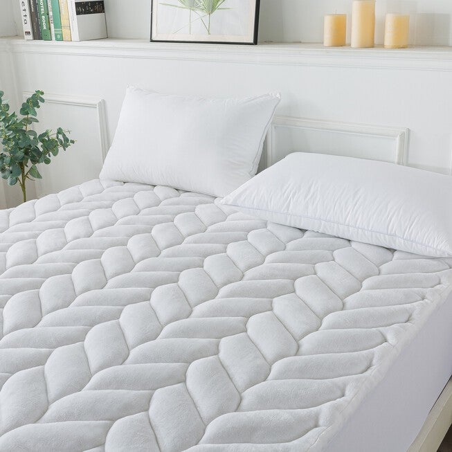 Micro-Mink Down Alternative 1 In. Mattress Topper Mattress Toppers, , alternate image number 2