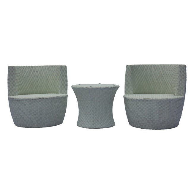 Flori 3 Pieces Non-Swivel Bistro Set with Cushions, , alternate image number 5