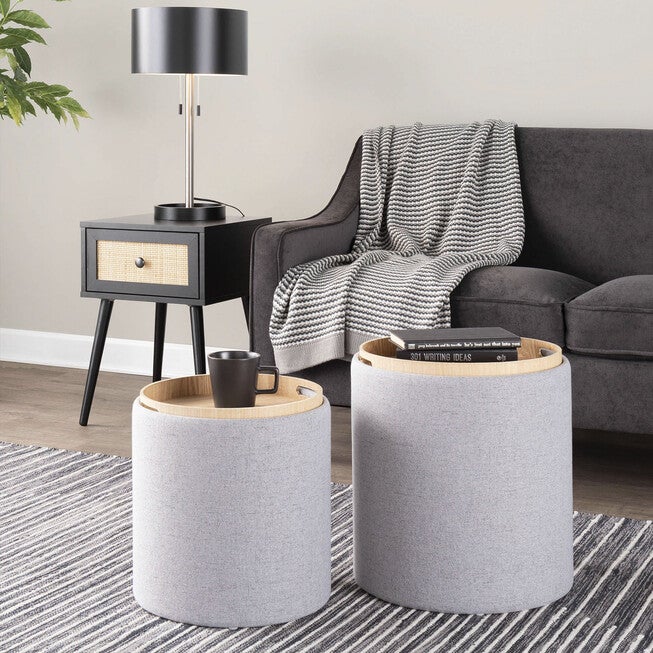 Nesting Ottoman Set, , alternate image number 5