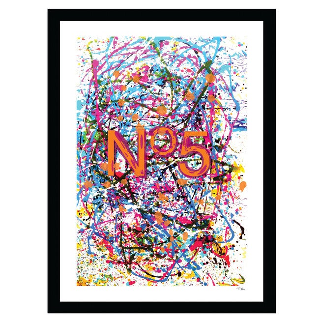 Chanel Paint Splatter - Multi - 14x18 Framed Print, MULTI, hi-res image number null