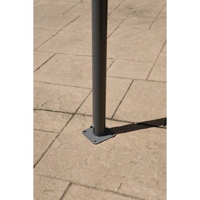 10x10 Del Ray Gazebo Canopy Charcoal Frame Tan Cover, , alternate image number null