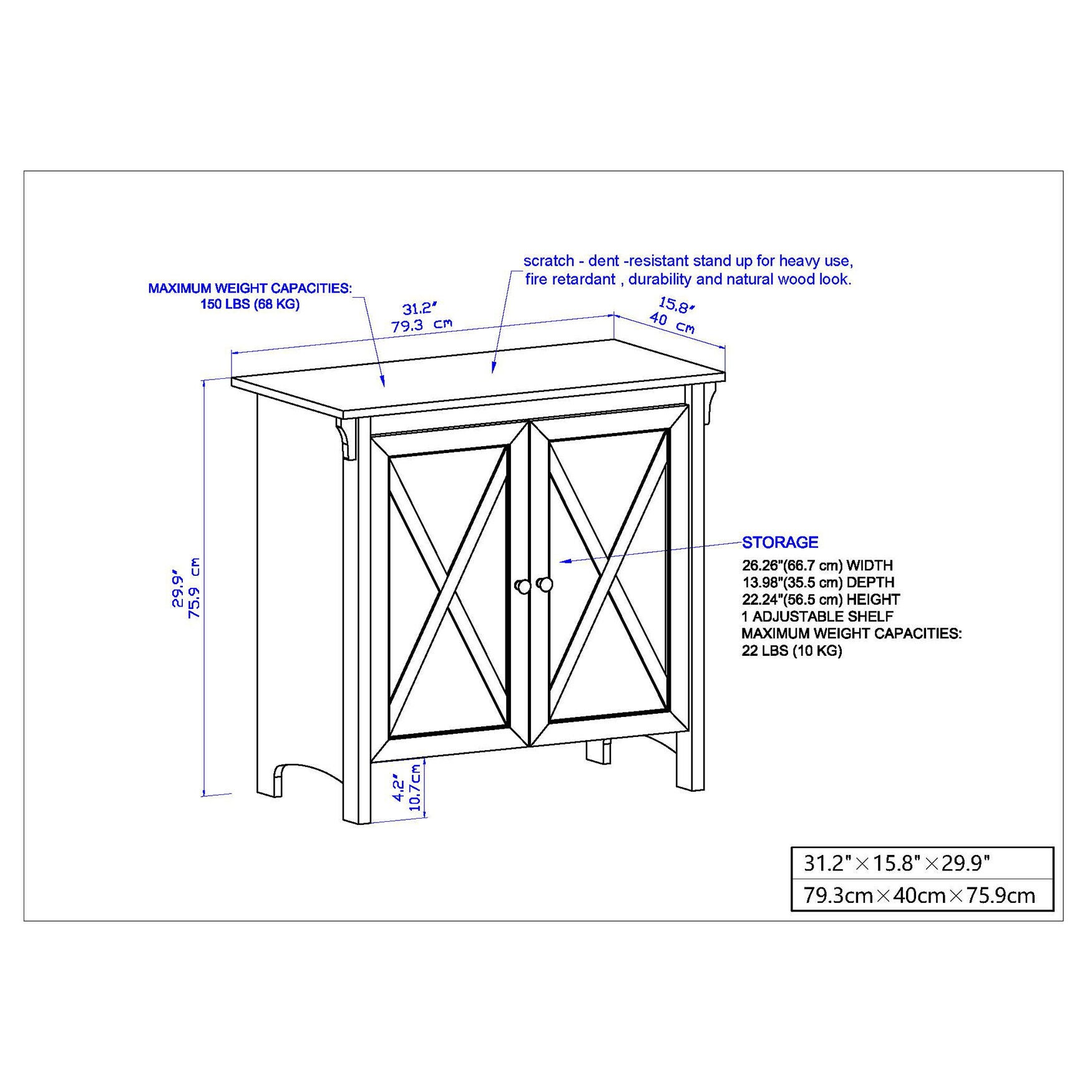 Hawksbury 2-Door Storage Cabinet Storagecabnt, , alternate image number 16