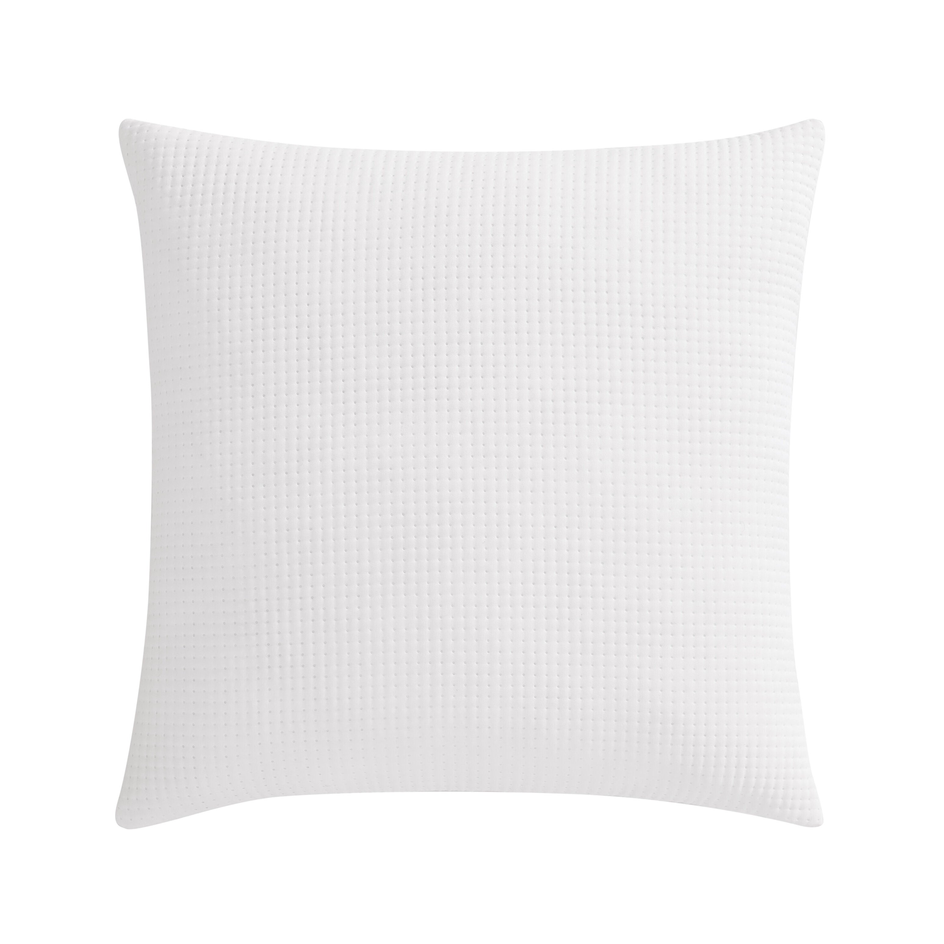 Stillwater 20 inches Square Quilted Decorative Throw Pillow, WHITE, alternate image number 2