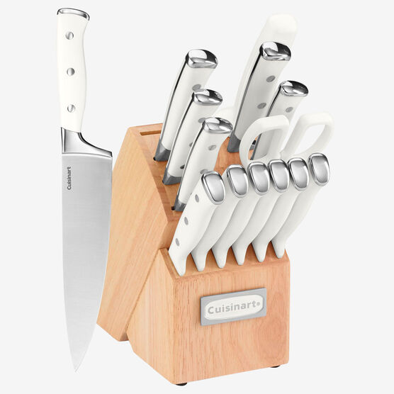 Cuisinart Triple Rivet Collection 15-Pc. Cutlery Block Set, WHITE, hi-res image number null