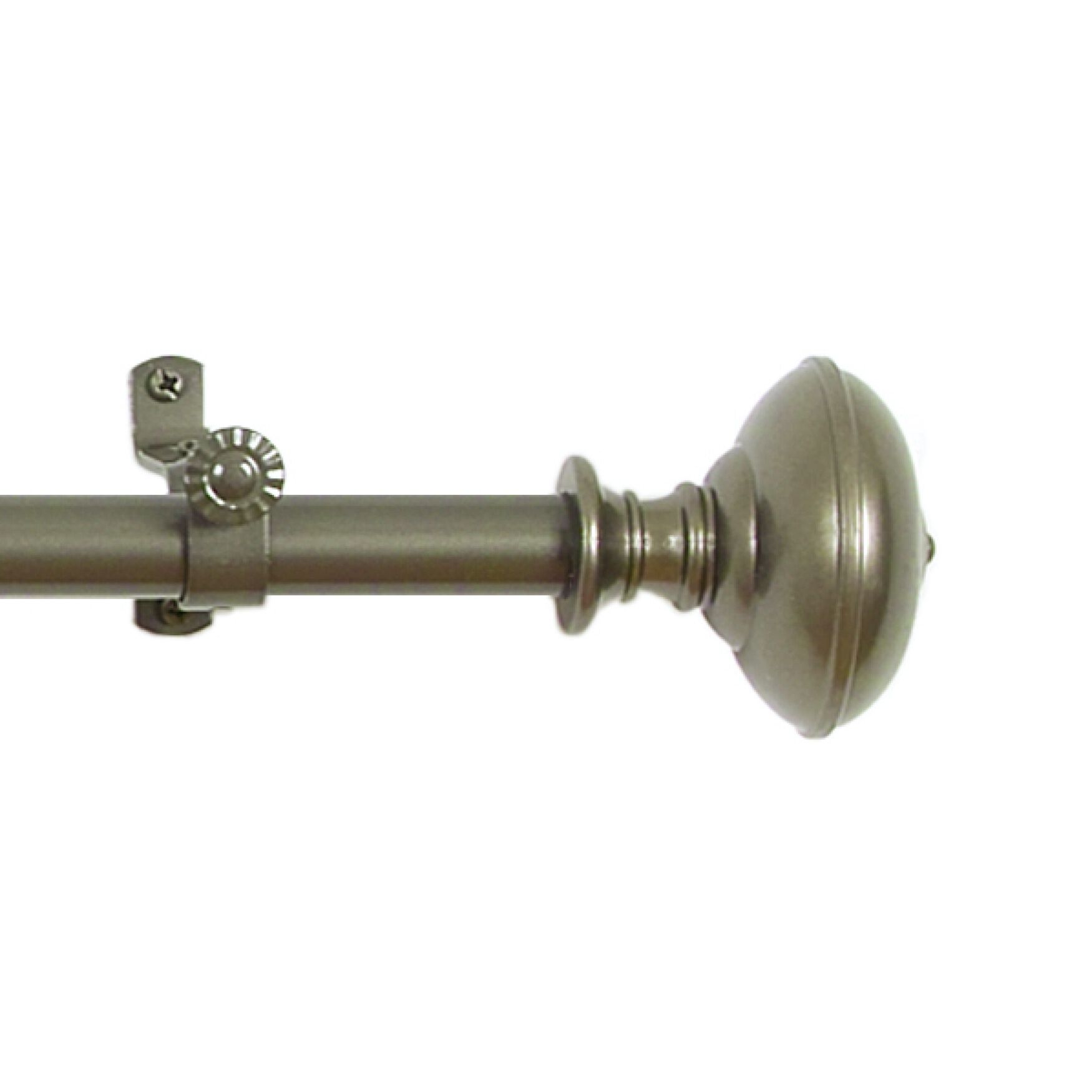 Buono Ii Decorative Rod And Finial Othello, PEWTER, hi-res image number 0