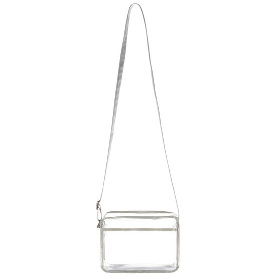 Crossbody Bag Purse With Pocket, Clear/Black, CLEAR PLATINUM, hi-res image number null