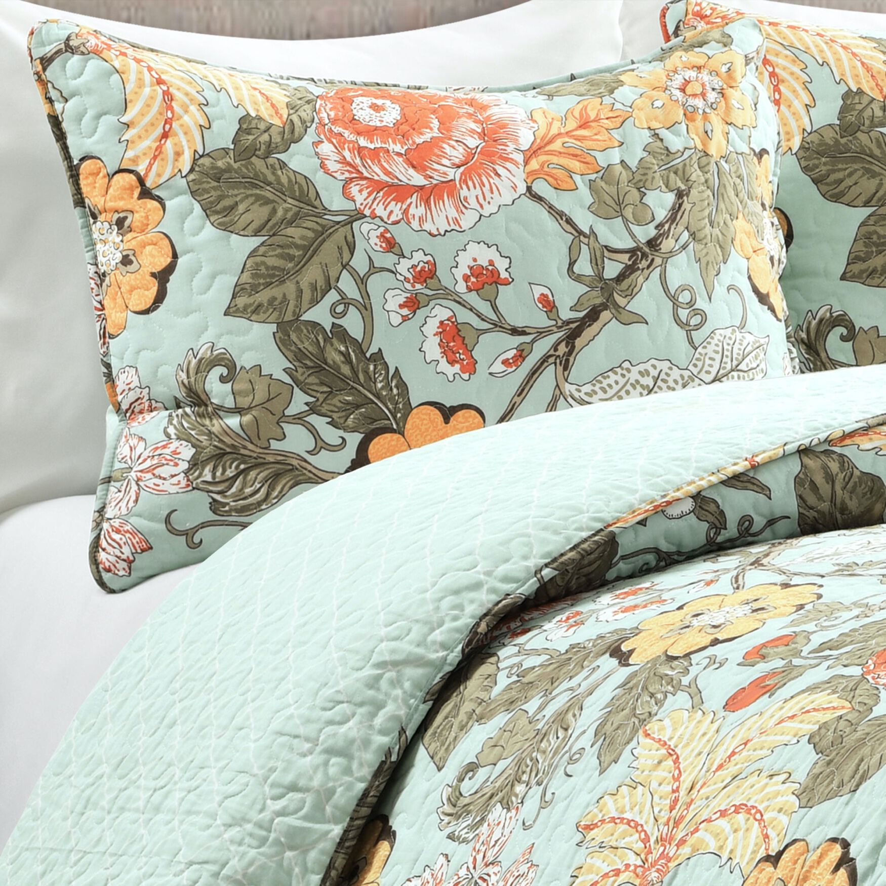 Lush D&eacute;cor Sydney Quilt Black/Blue 3Pc Set, , alternate image number 5