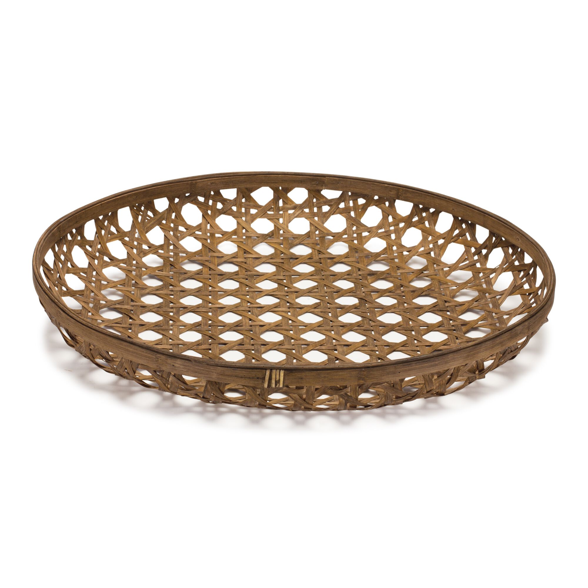 Tray 26 inchesD x 4 inchesH Bamboo, BROWN, hi-res image number 0