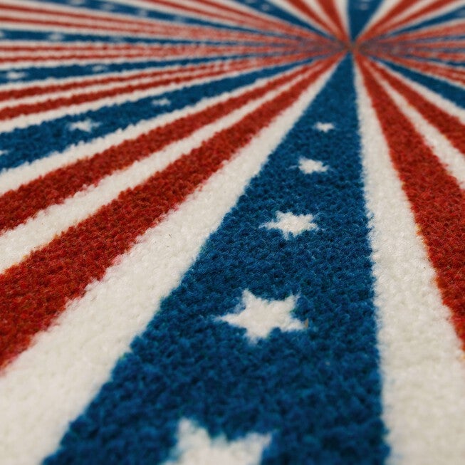 American Stripes Blue Kitchen Rug, , alternate image number 3