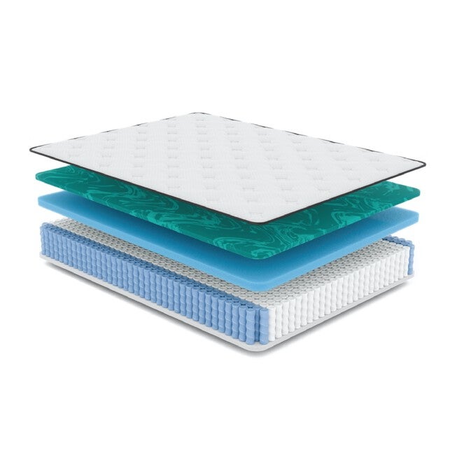 11 inches Gel Memory Foam Quilted Hybrid, Medium, Twin Xl Mattress, , on-hover image number 1