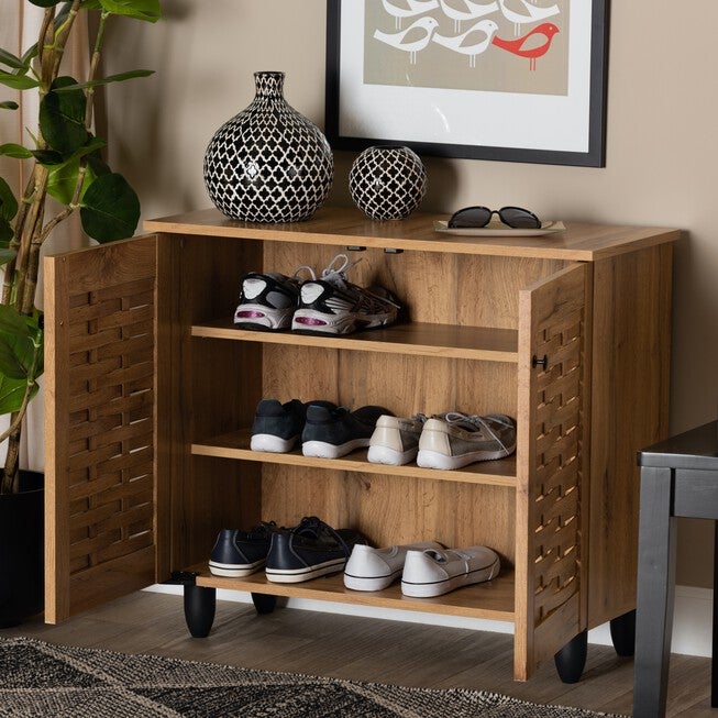 Winda Wood 2-Door Shoe Cabinet Furniture, , alternate image number 7