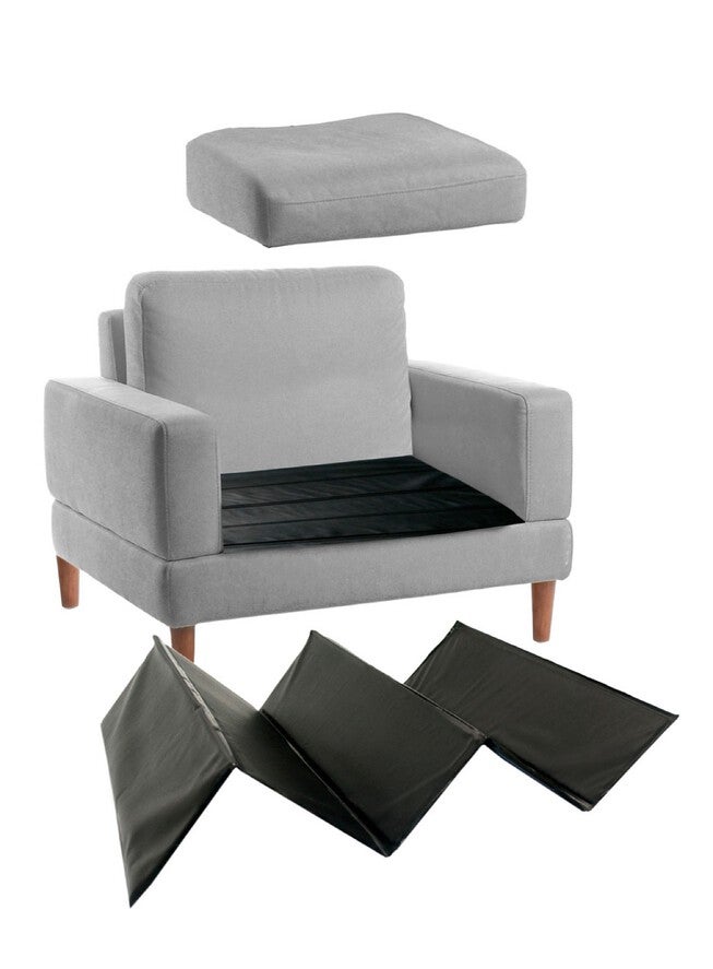 Adjustable Cushion Support Seat Savers, Recliner, BLACK, hi-res image number null