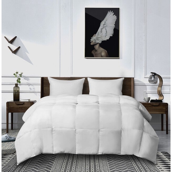 kathy ireland Ultra Soft Down Alternative Comforter, WHITE, hi-res image number null