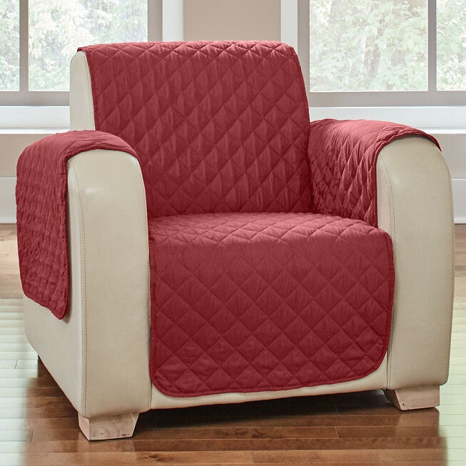 BH Studio Water-Repellent Microfiber Chair Protector, MERLOT, hi-res image number null