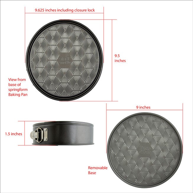 9 Inch Non-Stick Metal Springform Baking Pan, , alternate image number 4