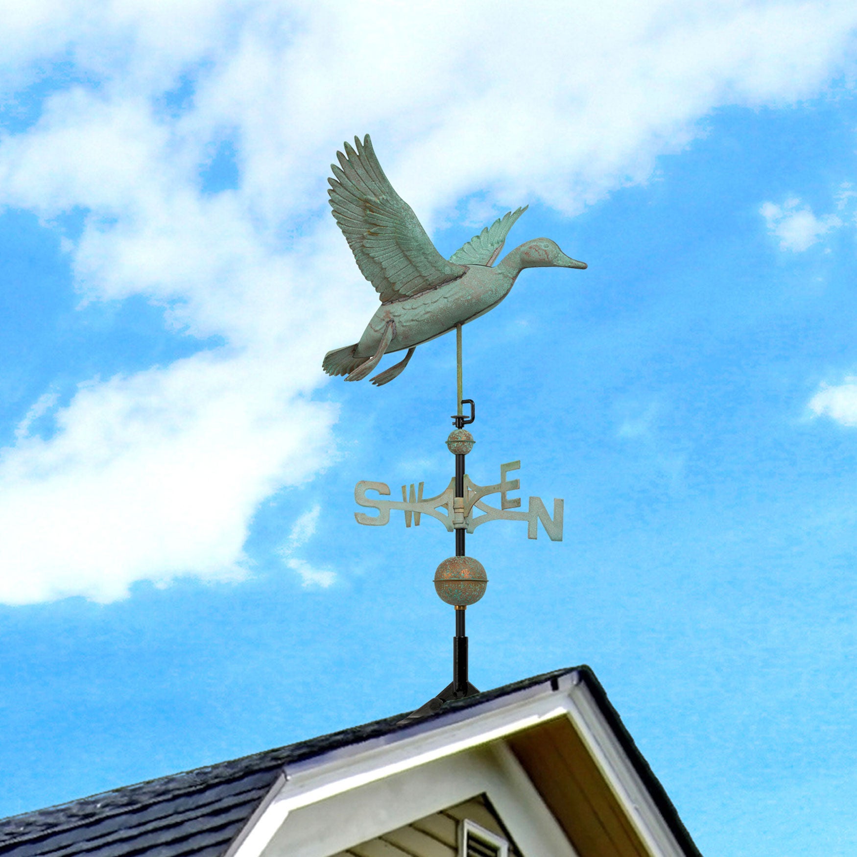 Copper Duck Weathervane , , on-hover image number 1