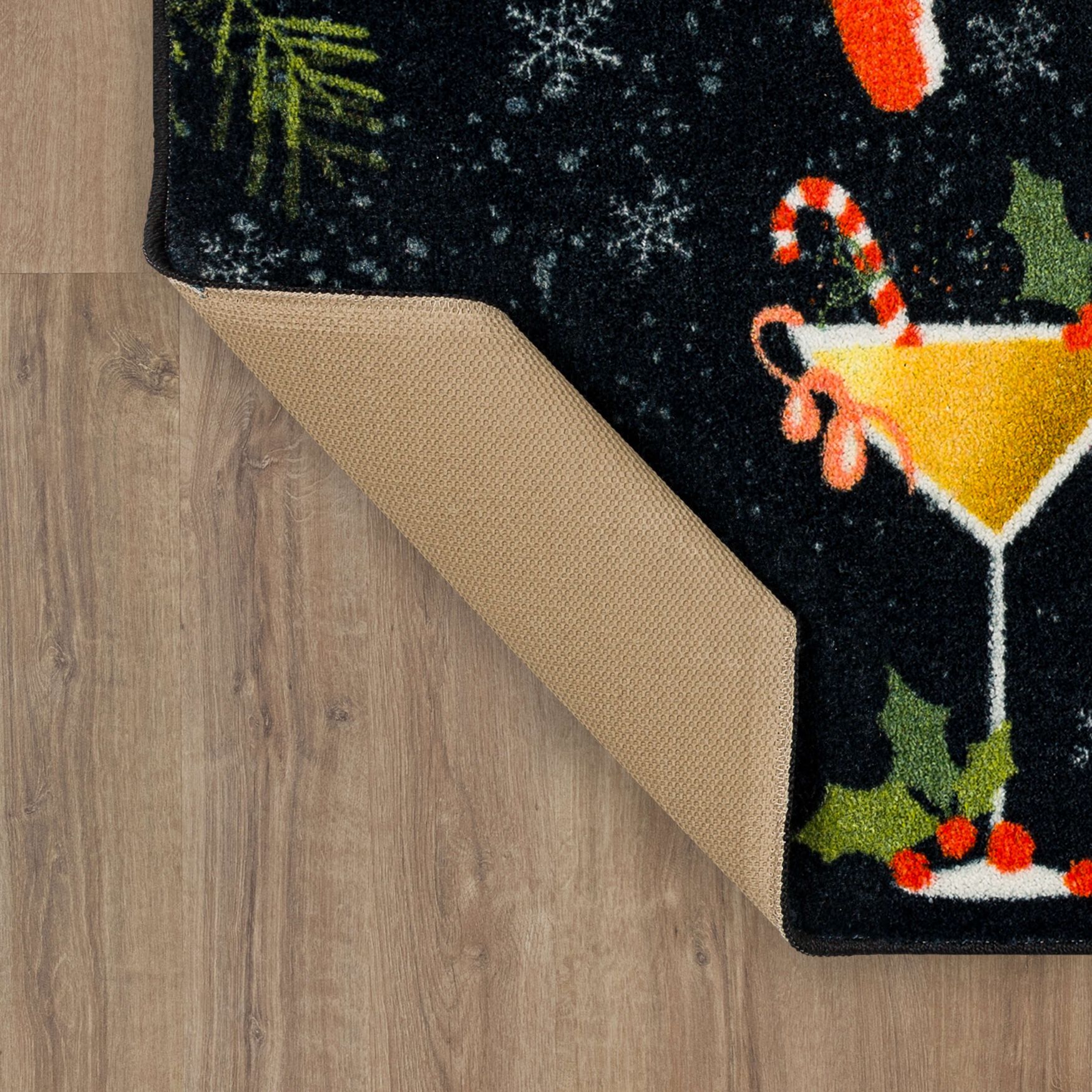 Lets Get Merry Kitchen Rug, , alternate image number 2