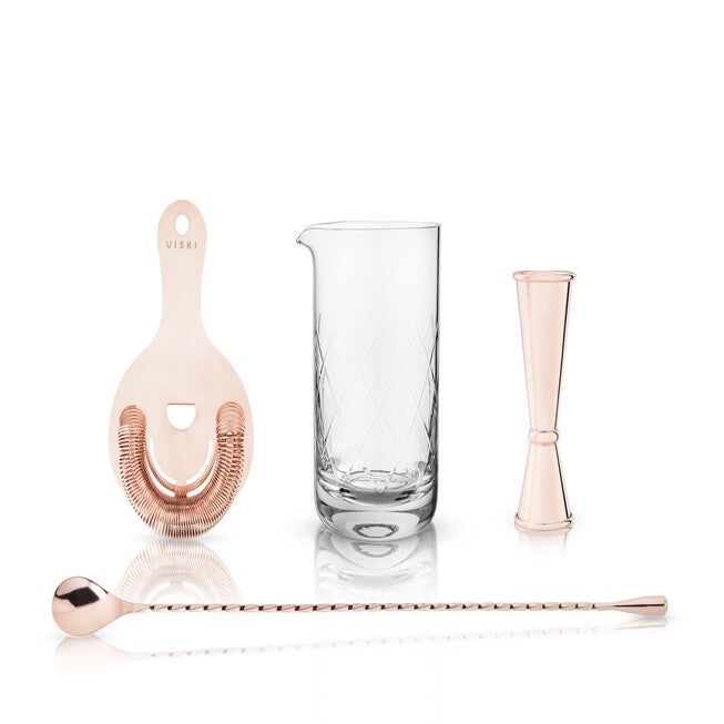 4-Piece Copper Mixologist Barware Set, , alternate image number null
