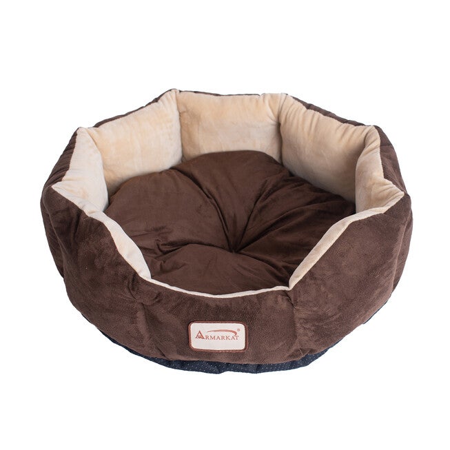 Cozy Pet Bed, Mocha/Beige For Cats And Extra Small Dogs, , alternate image number null