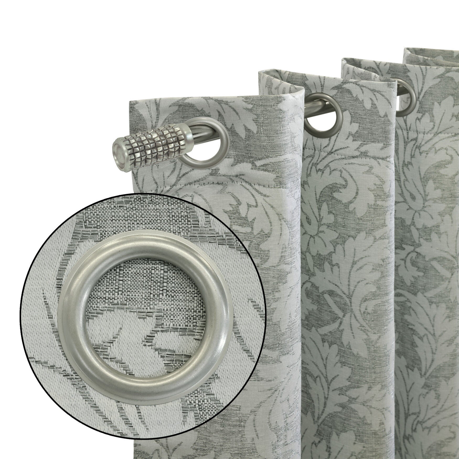 Valencia Light Filtering Grommet Curtain Panel, , alternate image number 3