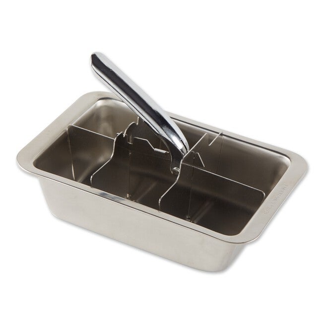 Large Cubes Stainless Steel Ice Cube Tray, GRAY, hi-res image number null