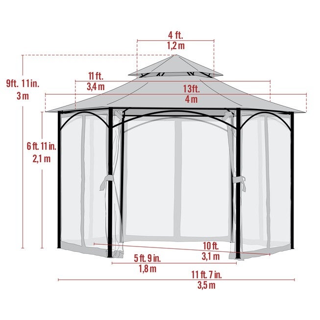 Magnolia 11x11Gazebo, , alternate image number null