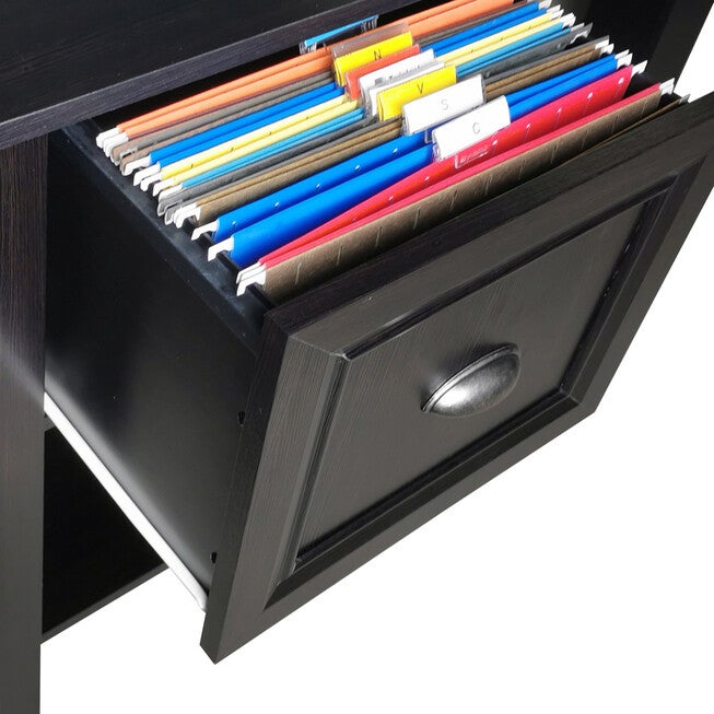 Saint Birch Ansel 56 Inches L-Desk With Keyborad Pullout Tray Writing Desk, , alternate image number 2