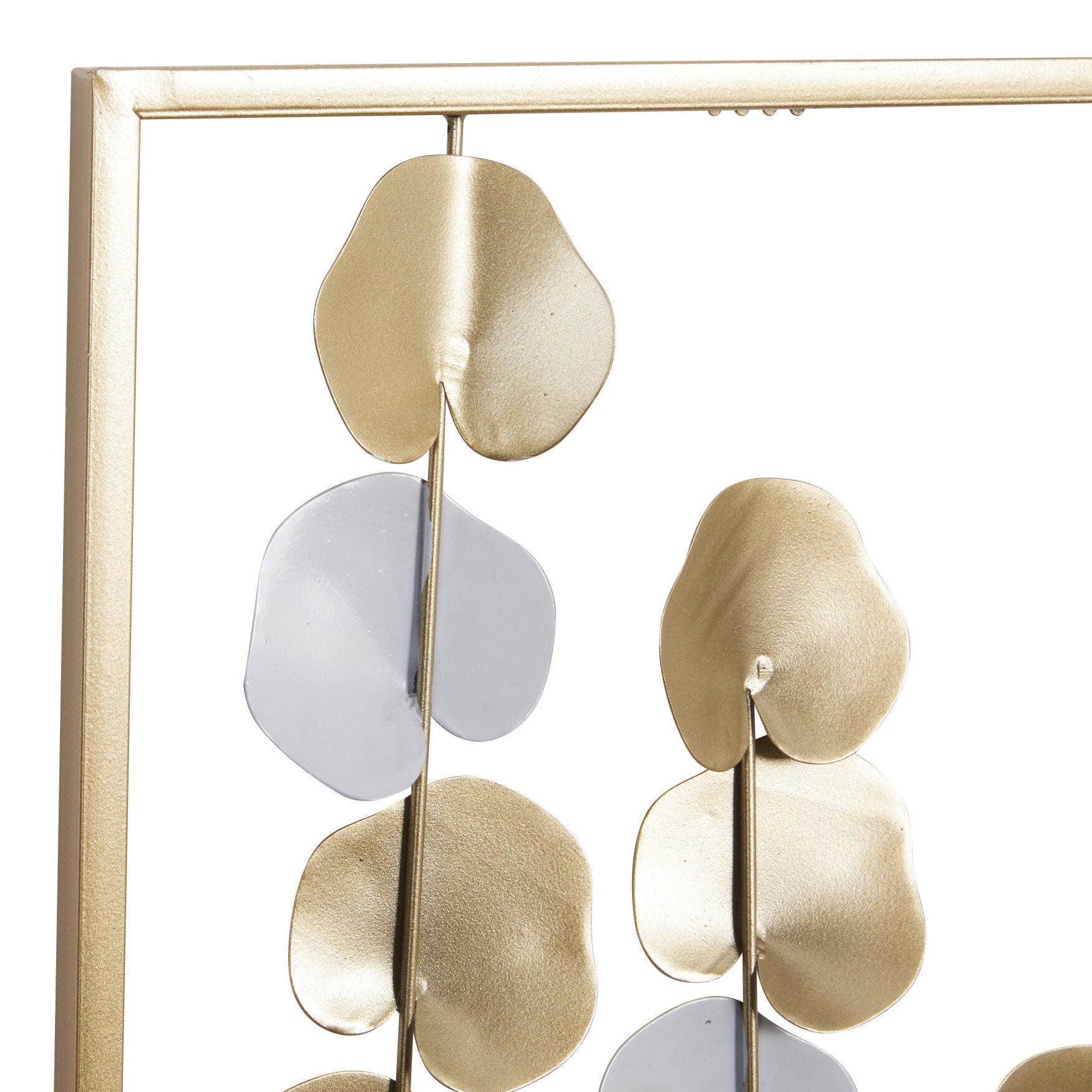 Set Of 2 Gold Metal Floral Wall Decor, , alternate image number 5