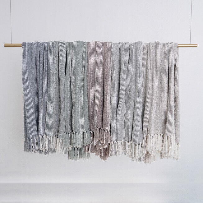 Stripe Textured Throw, , alternate image number 2