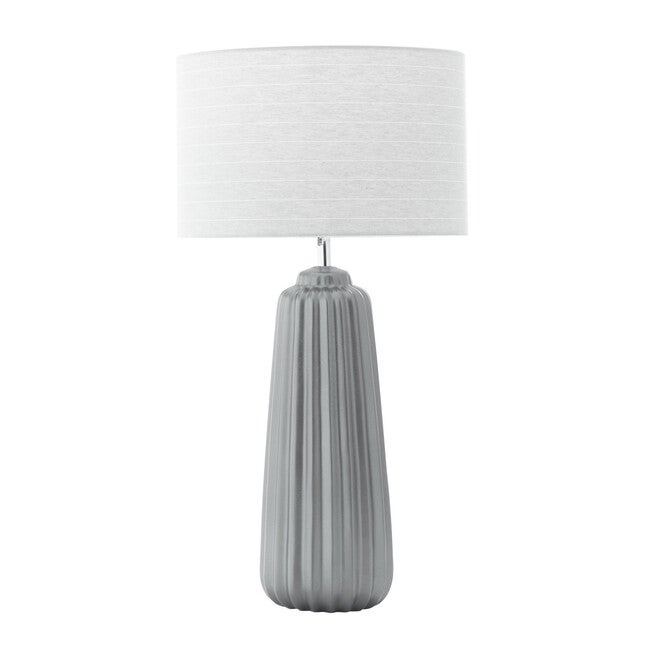 Grey Ceramic Traditional Table Lamp, , alternate image number 2