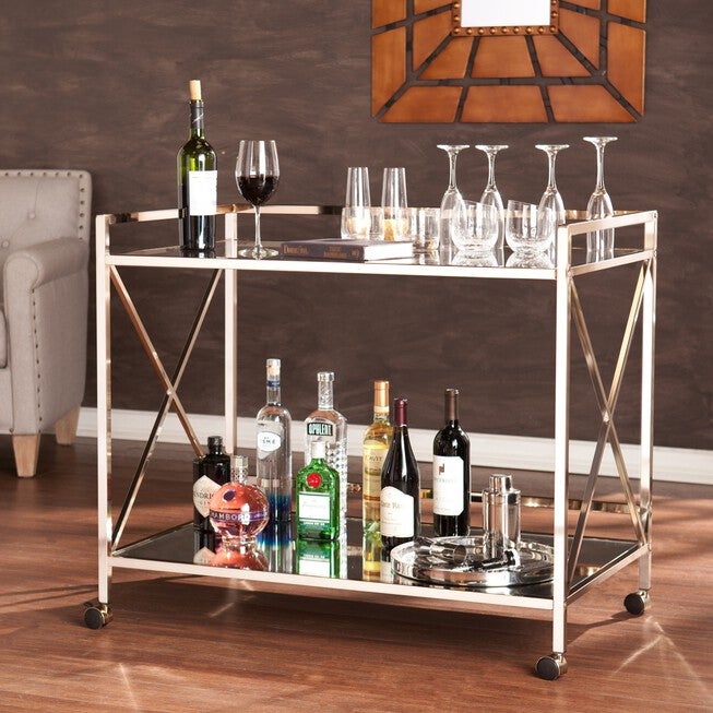 Maxton Bar Cart, GOLD, hi-res image number 0