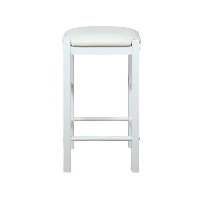 Lancer Backless Counter Stools, White - Set of Two, , alternate image number null