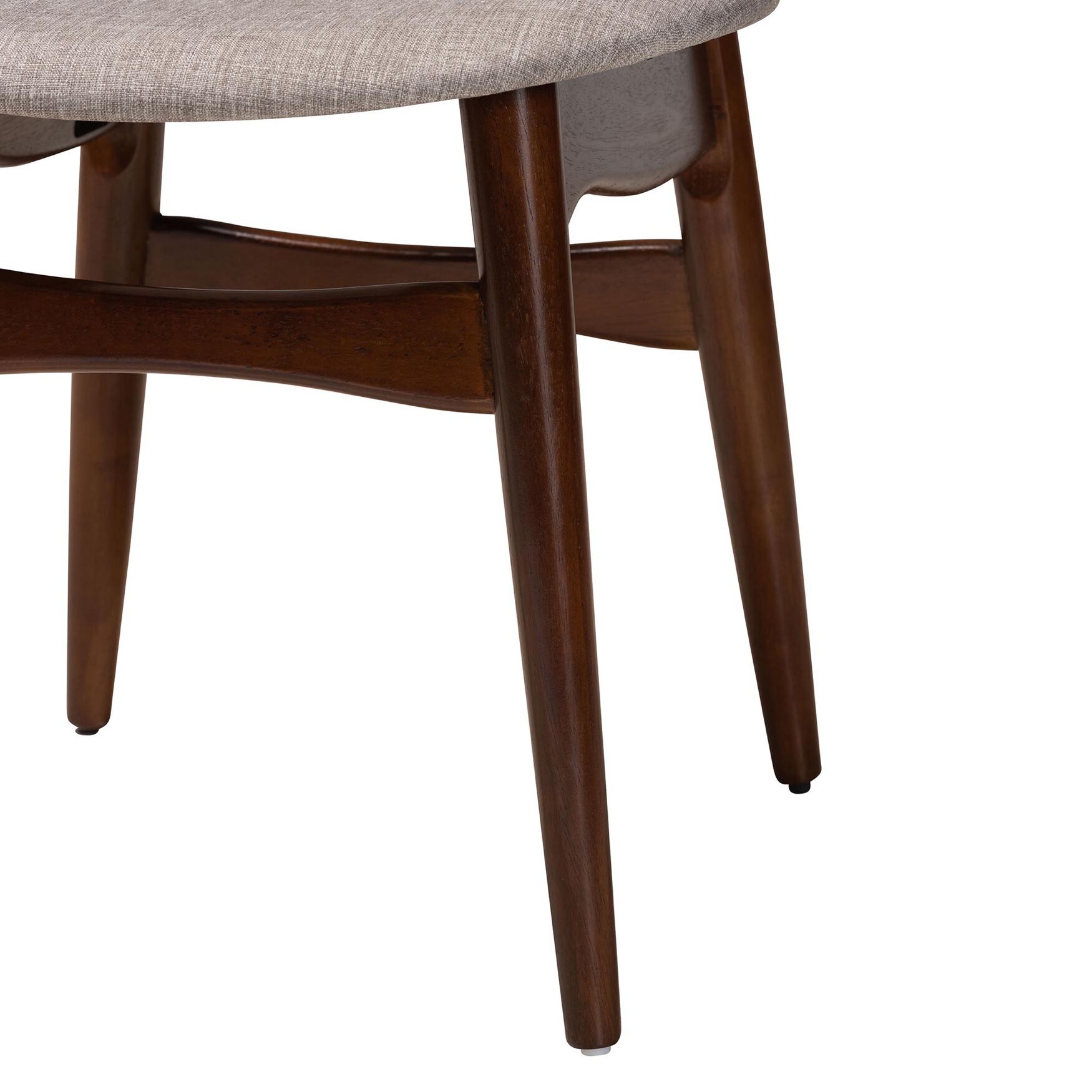 Tarana Mid-Century Modern Grey Fabric and Natural Oak Finished Wood 2-Piece Dining Chair Set, , alternate image number 10