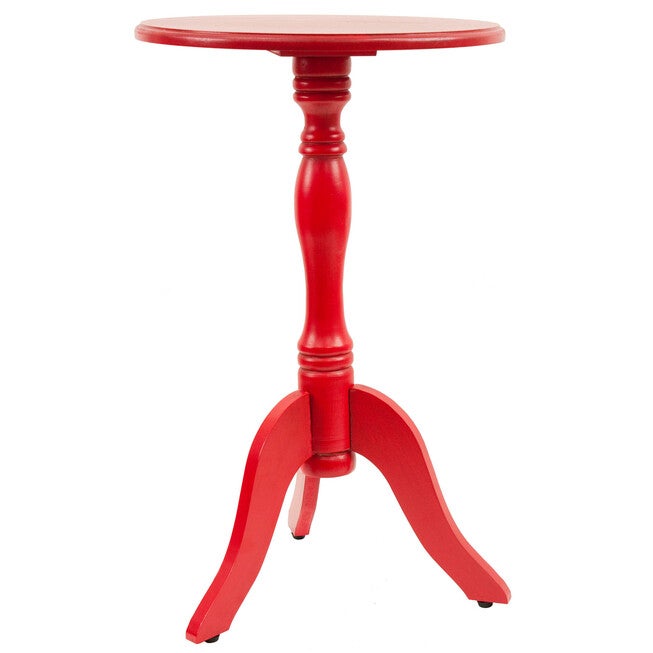 Simplify Pedestal Accent Table, ANTIQUE TRUE RED, hi-res image number null