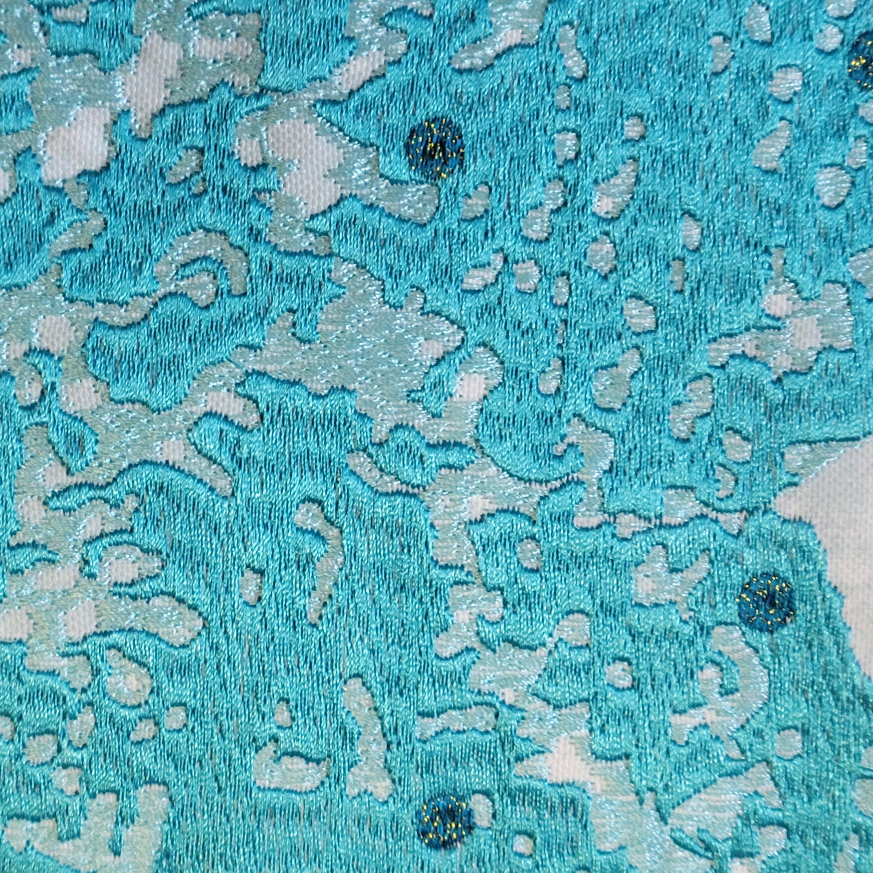 Indoor/Outdoor Embroidered Starfish Decorative Throw Pillow 18X18, Blue, , alternate image number 4