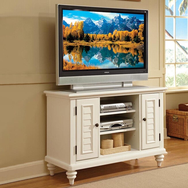 Bermuda TV Stand, WHITE, hi-res image number null