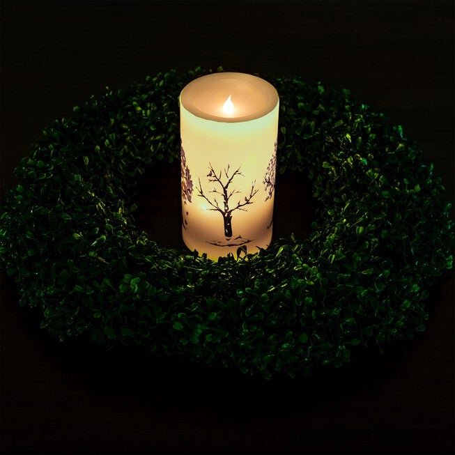 Four Seasons Fiber Optic & LED Candle, , on-hover image number null