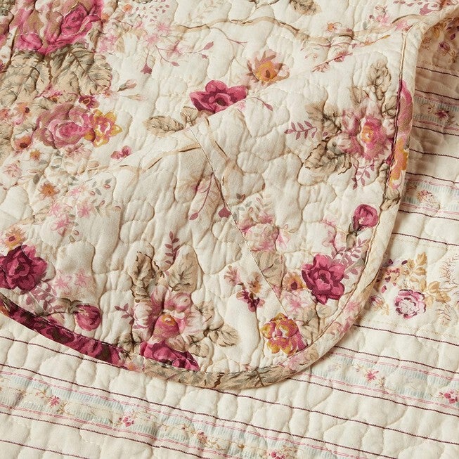 Antique Rose Throw Quilt, , alternate image number 4